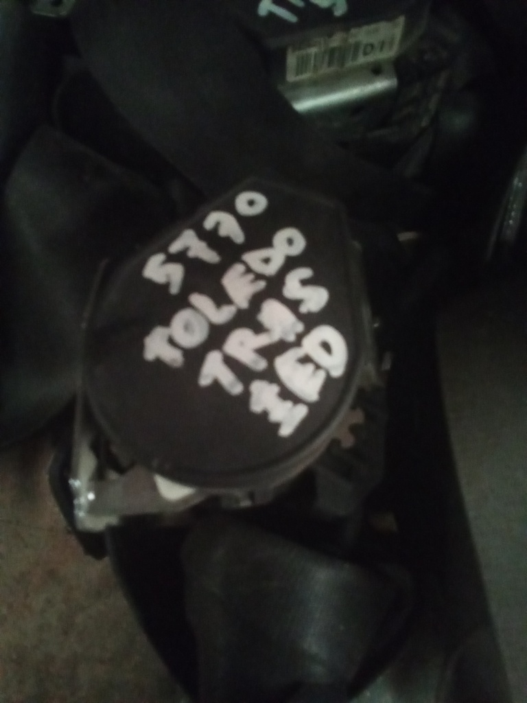 Cinturon seg. tras.izquierdo seat toledo '05
